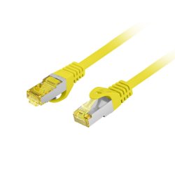 PATCHCORD CAT.6A S/FTP LSZH CU 1M YELLOW FLUKE PASSED LANBERG