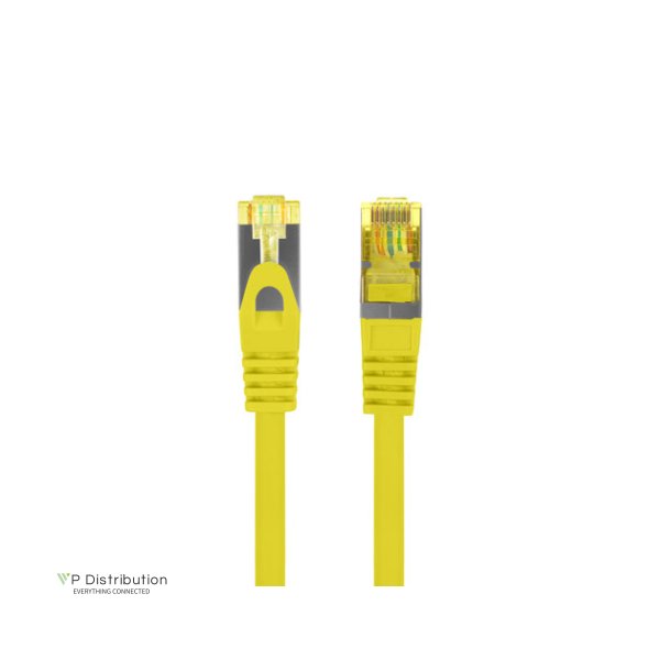 PATCHCORD CAT.6A S/FTP LSZH CU 2M YELLOW FLUKE PASSED LANBERG