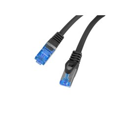 PATCHCORD CAT.6A S/FTP LSZH CCA 0.25M BLACK FLUKE PASSED LANBERG