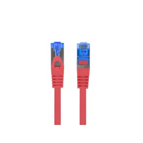 PATCHCORD CAT.6A S/FTP LSZH CCA 0.25M RED FLUKE PASSED LANBERG