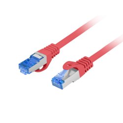 PATCHCORD CAT.6A S/FTP LSZH CCA 0.25M RED FLUKE PASSED LANBERG