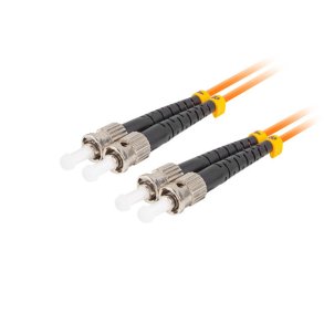 FIBER OPTIC PATCHCORD MM ST/UPC-ST/UPC DUPLEX 15M LSZH OM2 50/125 3.0MM ORANGE LANBERG