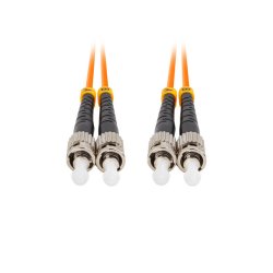 FIBER OPTIC PATCHCORD MM ST/UPC-ST/UPC DUPLEX 15M LSZH OM2 50/125 3.0MM ORANGE LANBERG