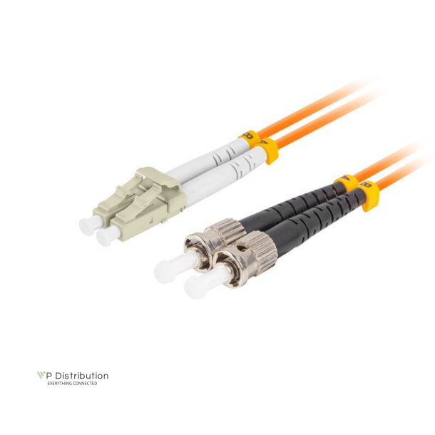 FIBER OPTIC PATCHCORD MM ST/UPC-LC/UPC DUPLEX 5M LSZH OM2 50/125 3.0MM ORANGE LANBERG