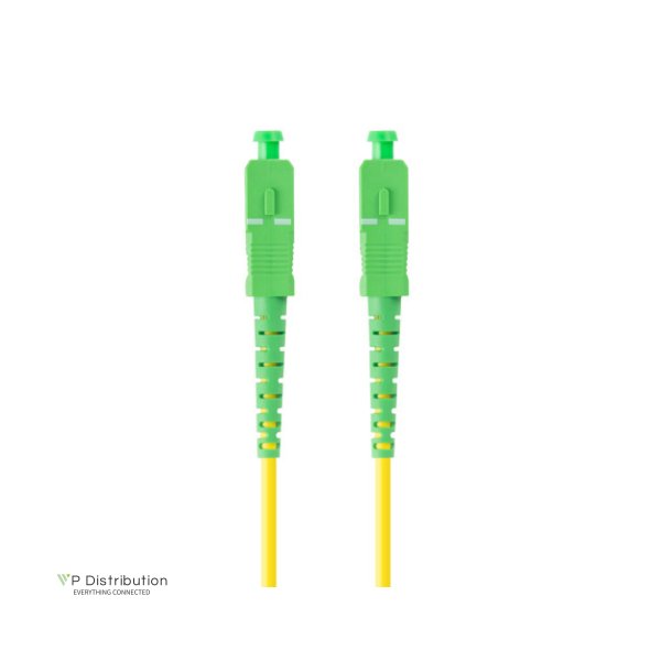 FIBER OPTIC PATCHCORD SM SC/APC-SC/APC SIMPLEX 1M LSZH G657A1 3.0MM YELLOW LANBERG