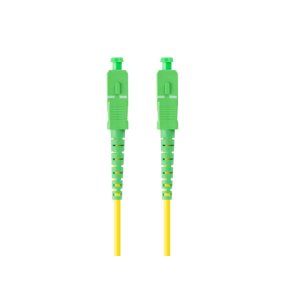 FIBER OPTIC PATCHCORD SM SC/APC-SC/APC SIMPLEX 2M LSZH G657A1 3.0MM YELLOW LANBERG