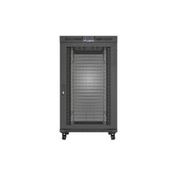 RACK CABINET 19" FREE-STANDING 27U/800X1200 (FLAT PACK) WITH MESH DOOR LCD BLACK LANBERG