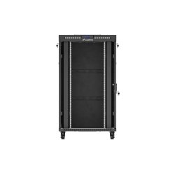 RACK CABINET 19" FREE-STANDING 27U/800X1200 (FLAT PACK) WITH GLASS DOOR LCD BLACK LANBERG