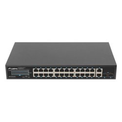 SWITCH LANBERG 24X 1GB POE+/2X GB 2X SFP RACK 19" GIGABIT ETHERNET 250W