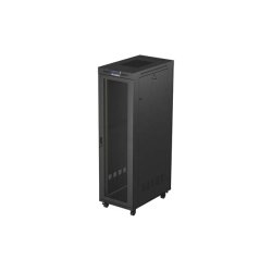 RACK CABINET 19" FREE-STANDING 42U/600X1000 (FLAT PACK) WITH MESH DOOR LCD BLACK LANBERG V2