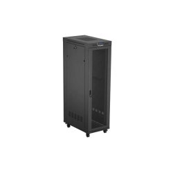 RACK CABINET 19" FREE-STANDING 42U/600X1000 (FLAT PACK) WITH MESH DOOR LCD BLACK LANBERG V2