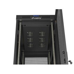 RACK CABINET 19" FREE-STANDING 42U/600X1000 (FLAT PACK) WITH MESH DOOR LCD BLACK LANBERG V2