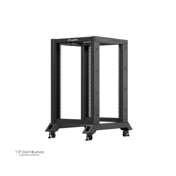 OPEN RACK 19" 18U 600X800 BLACK LANBERG