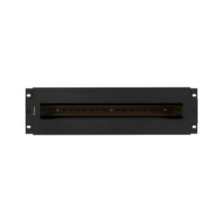 19" 3U VOLTAGE DISTRIBUTION PANEL WITH DIN RAIL TS-35 BLACK LANBERG
