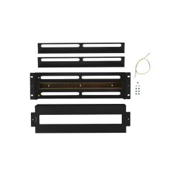 19" 3U VOLTAGE DISTRIBUTION PANEL WITH DIN RAIL TS-35 BLACK LANBERG