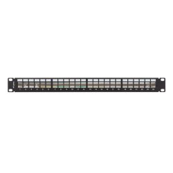 PATCH PANEL BLANK 24 PORT 1U 19" FTP FOR KEYSTONE MODULES BLACK LANBERG