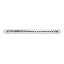 PATCH PANEL BLANK 24 PORT 1U 19" FTP FOR KEYSTONE MODULES GREY LANBERG