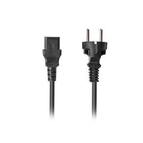 CEE 7/7->IEC 320 C13 POWER CORD 1.8M VDE STRAIGHT BLACK LANBERG