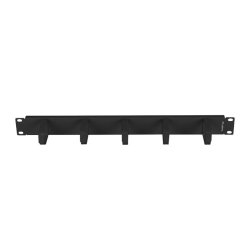 19" CABLE MANAGEMENT 5 RINGS TYPE B 1U BLACK LANBERG