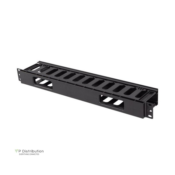 19" CABLE MANAGEMENT PLASTIC 1U TYPE A BLACK LANBERG