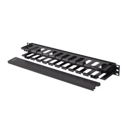19" CABLE MANAGEMENT PLASTIC 1U TYPE A BLACK LANBERG