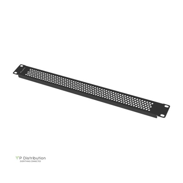 19" BLANKING PANEL 1U MESH BLACK LANBERG