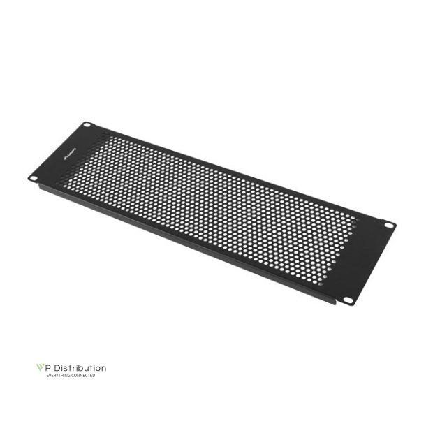 19" BLANKING PANEL 3U MESH BLACK LANBERG