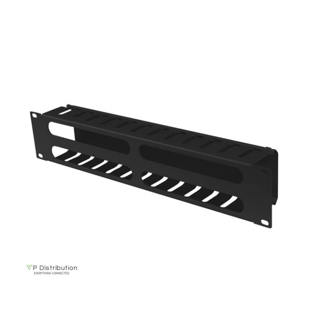 19" CABLE MANAGEMENT METAL 2U TYPE A BLACK LANBERG