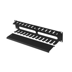 19" CABLE MANAGEMENT METAL 2U TYPE A BLACK LANBERG
