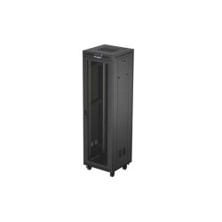 RACK CABINET 19" FREE-STANDING 42U/600X600 (FLAT PACK) WITH MESH DOOR LCD BLACK LANBERG V2