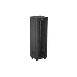 RACK CABINET 19" FREE-STANDING 42U/600X600 (FLAT PACK) WITH MESH DOOR LCD BLACK LANBERG V2