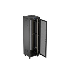 RACK CABINET 19" FREE-STANDING 42U/600X600 (FLAT PACK) WITH MESH DOOR LCD BLACK LANBERG V2