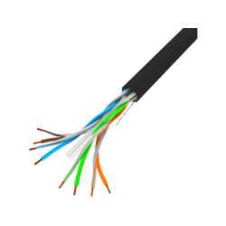 LAN CABLE 1GB/S 305M SOLID CCA BLACK LANBERG