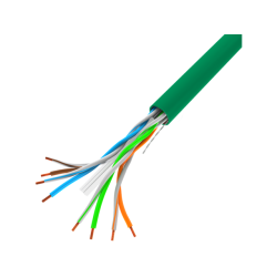 LAN CABLE 1GB/S 305M SOLID CCA GREEN LANBERG