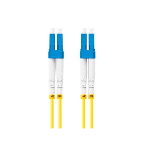 FIBER OPTIC PATCHCORD SM LC/UPC-LC/UPC DUPLEX 0.5M LSZH G657A1 3.0MM YELLOW LANBERG