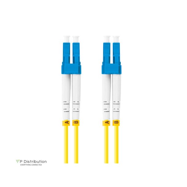 FIBER OPTIC PATCHCORD SM LC/UPC-LC/UPC DUPLEX 0.5M LSZH G657A1 3.0MM YELLOW LANBERG