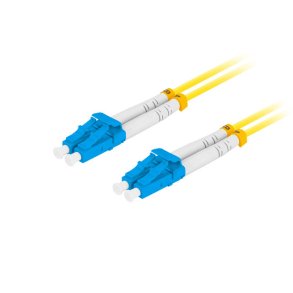 FIBER OPTIC PATCHCORD SM LC/UPC-LC/UPC DUPLEX 10M LSZH G657A1 3.0MM YELLOW LANBERG