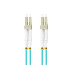 FIBER OPTIC PATCHCORD MM LC/UPC-LC/UPC DUPLEX 0.5M LSZH OM3 50/125 3.0MM AQUA LANBERG