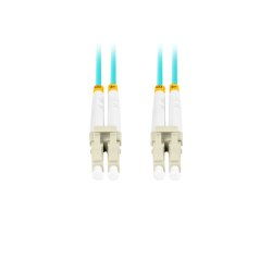 FIBER OPTIC PATCHCORD MM LC/UPC-LC/UPC DUPLEX 0.5M LSZH OM3 50/125 3.0MM AQUA LANBERG