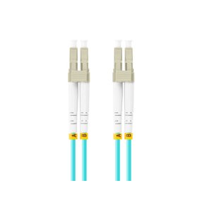 FIBER OPTIC PATCHCORD MM LC/UPC-LC/UPC DUPLEX 10M LSZH OM3 50/125 3.0MM AQUA LANBERG