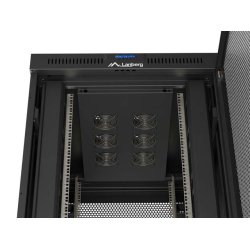 RACK CABINET 19" FREE-STANDING 47U/800X1000 (FLAT PACK) WITH MESH DOOR LCD BLACK LANBERG V2