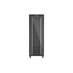RACK CABINET 19" FREE-STANDING 47U/800X1200 (FLAT PACK) WITH GLASS DOOR LCD BLACK LANBERG V2