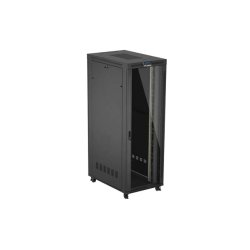 RACK CABINET 19" FREE-STANDING 47U/800X1200 (FLAT PACK) WITH GLASS DOOR LCD BLACK LANBERG V2