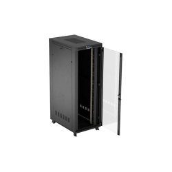 RACK CABINET 19" FREE-STANDING 47U/800X1200 (FLAT PACK) WITH GLASS DOOR LCD BLACK LANBERG V2