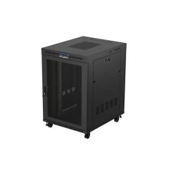 RACK CABINET 19" FREE-STANDING 22U/800X1000 (FLAT PACK) WITH MESH DOOR LCD BLACK LANBERG V2