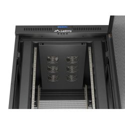 RACK CABINET 19" FREE-STANDING 22U/800X1000 (FLAT PACK) WITH MESH DOOR LCD BLACK LANBERG V2
