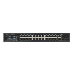 SWITCH LANBERG 24X 100MB POE+/2X COMBO RACK 19" GIGABIT ETHERNET 250W