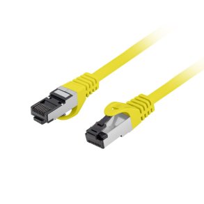 PATCHCORD CAT.8.1 S/FTP LSZH CU 0.25M YELLOW FLUKE PASSED LANBERG