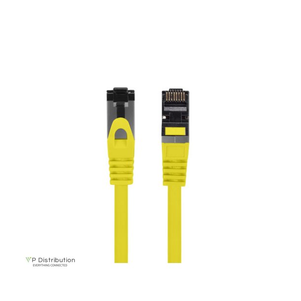 PATCHCORD CAT.8.1 S/FTP LSZH CU 1M YELLOW FLUKE PASSED LANBERG