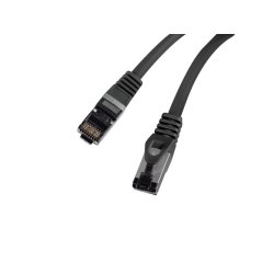 PATCHCORD CAT.8.1 S/FTP LSZH CU 1M BLACK FLUKE PASSED LANBERG